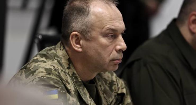 Commander-in-Chief of the Armed Forces of Ukraine Oleksandr Syrskyi attends a meeting of Ukraine's Defense Minister Rustem Umierov (not pictured) with US Defense Secretary Lloyd Austin (not pictured) on October 21, 2024 in Kyiv, Ukraine. Secretary of Defense Lloyd Austin arrived in Kyiv to meet with Ukrainian President Volodymyr Zelenskyi and Defense Minister Rustem Umierov and discuss Ukraine’s military needs and how the U.S. can continue supporting